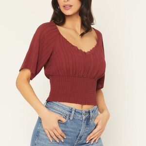 Idyllwind Fueled by Miranda Lambert Ridley Short Sleeve Crinkle Shirt Women's XL